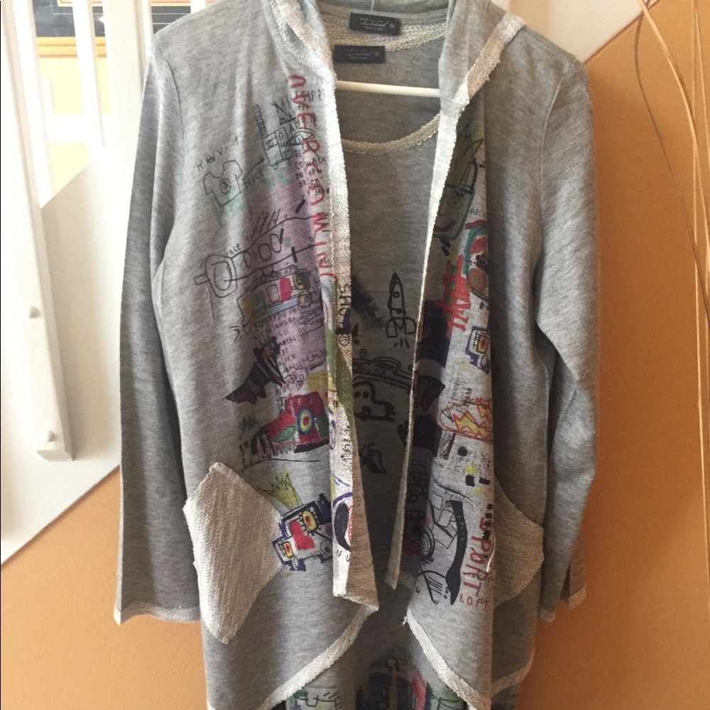 Wearable art 2 piece dress with jacket